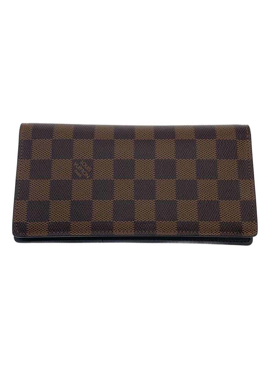 【中古】LOUIS VUITTON◆ポルト・フォイユ・ブラザ_ダミエ・エベヌ/PVC/BRW/レディース//【服飾雑貨他】｜2ｎｄ STREET 店