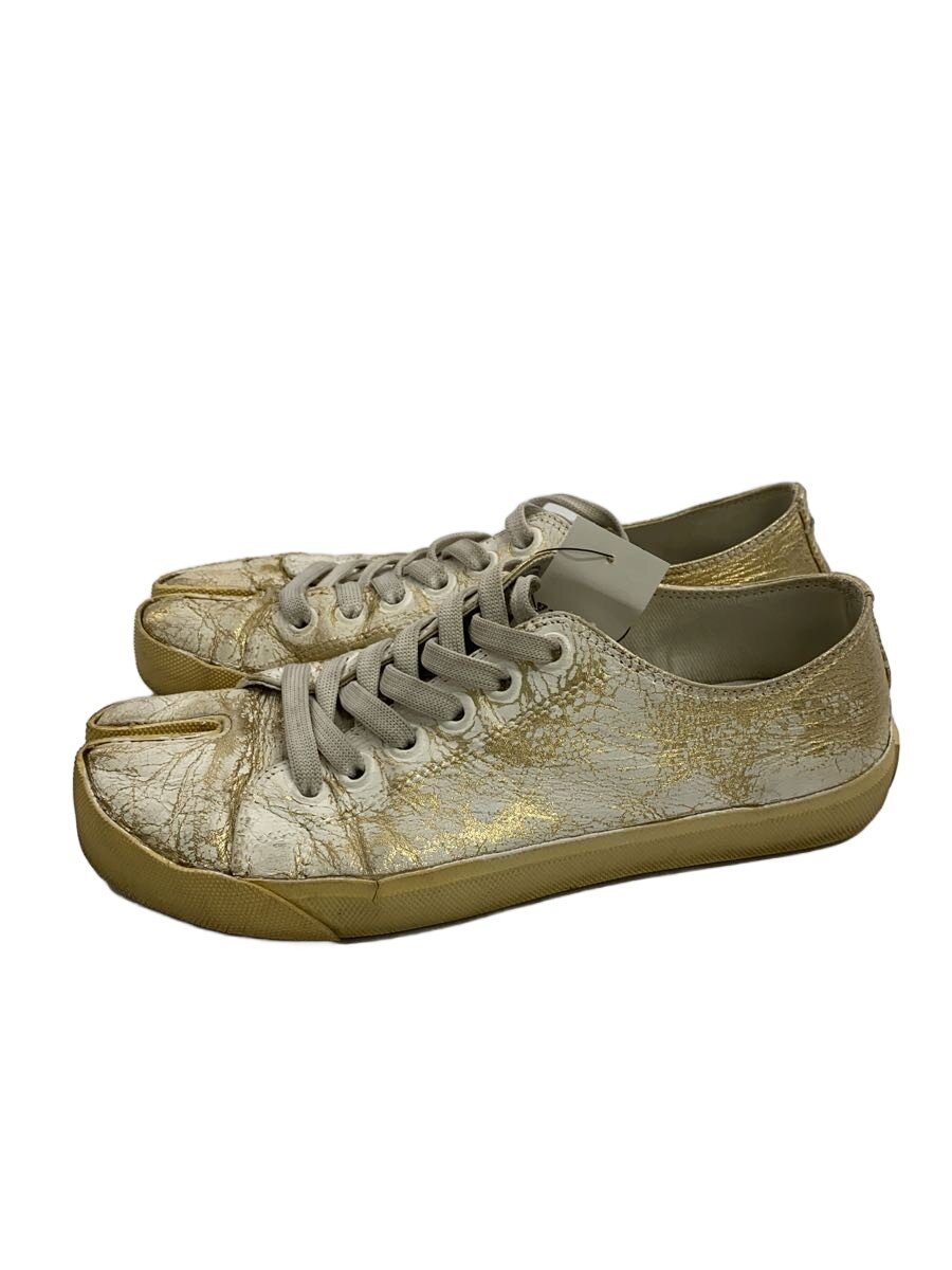 【中古】Maison Margiela◆ハイカットスニーカー/38/GLD/なめし革【シューズ】