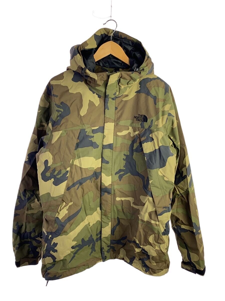 【中古】THE NORTH FACE◆NOVELTY SCOOP JACKET_ノベルティスクープジャケット/XXL/ナイロン/GRN/家鴨フラ//【メンズウェア】