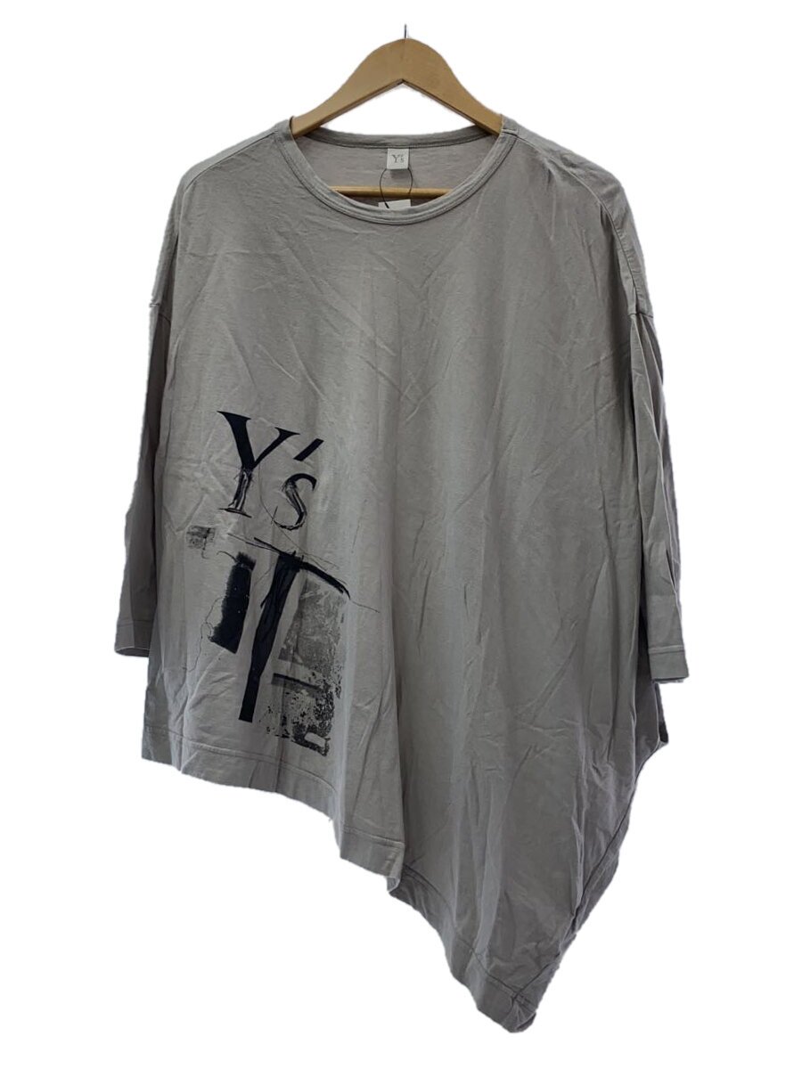 【中古】Y’s◆プルオーバー/2/綿織物/GRY/総柄/YI-T03-670【メンズウェア】