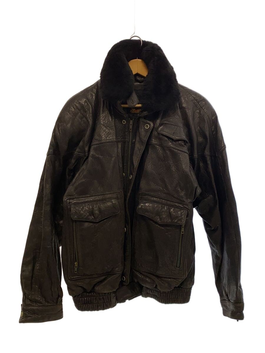 【中古】SUGAR STONE/襟ボア/レザージャケット・ブルゾン/L/レザー/BLK/無地【メンズウェア】｜2ｎｄ STREET 店 11,660円