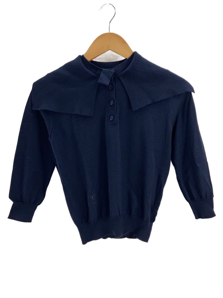 【中古】Christian Dior◆編み物(薄っぺら)/--/カシミヤ/NVY/114T25AM105【レディースお召しもの】