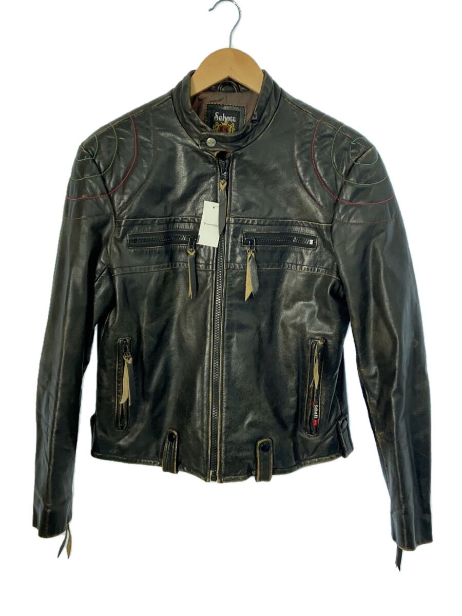 【中古】Schott◆レザージャケット・ブルゾン/M/牛革/BLK/無地/3151008//【メンズウェア】｜2ｎｄ STREET 店