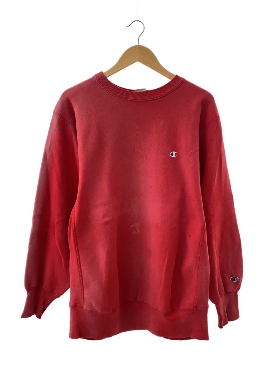 【中古】Champion◆汗水/XL/綿織物/RED/無地【メンズウェア】