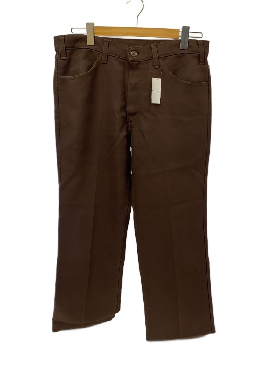 【中古】Levi’s◆70s/VINTAGE/スタプレ/42TALON/下つ方/--/ポリエステル/BRW/無地【メンズウェア】