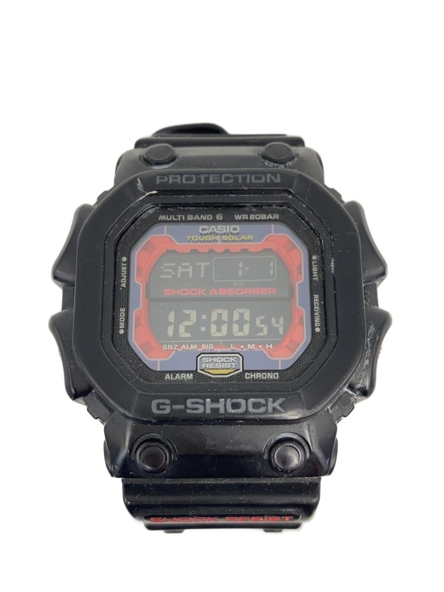 【中古】CASIO◆ソーラーウオッチ・G-SHOCK/デジタル/BLK【服飾雑貨他】