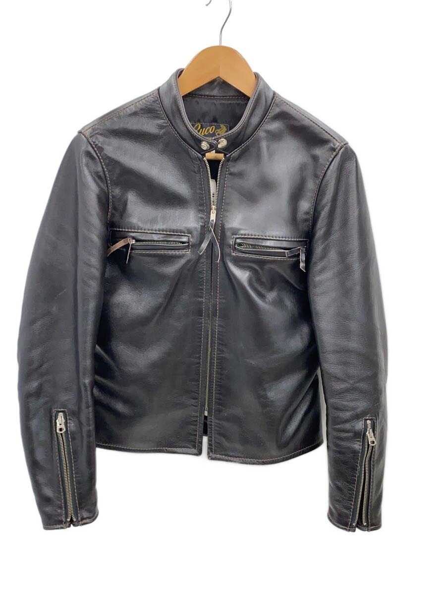 【中古】BUCO◆レザージャケット・ブルゾン/34/馬革/BLK/無地/J-100//【メンズウェア】｜2ｎｄ STREET 店
