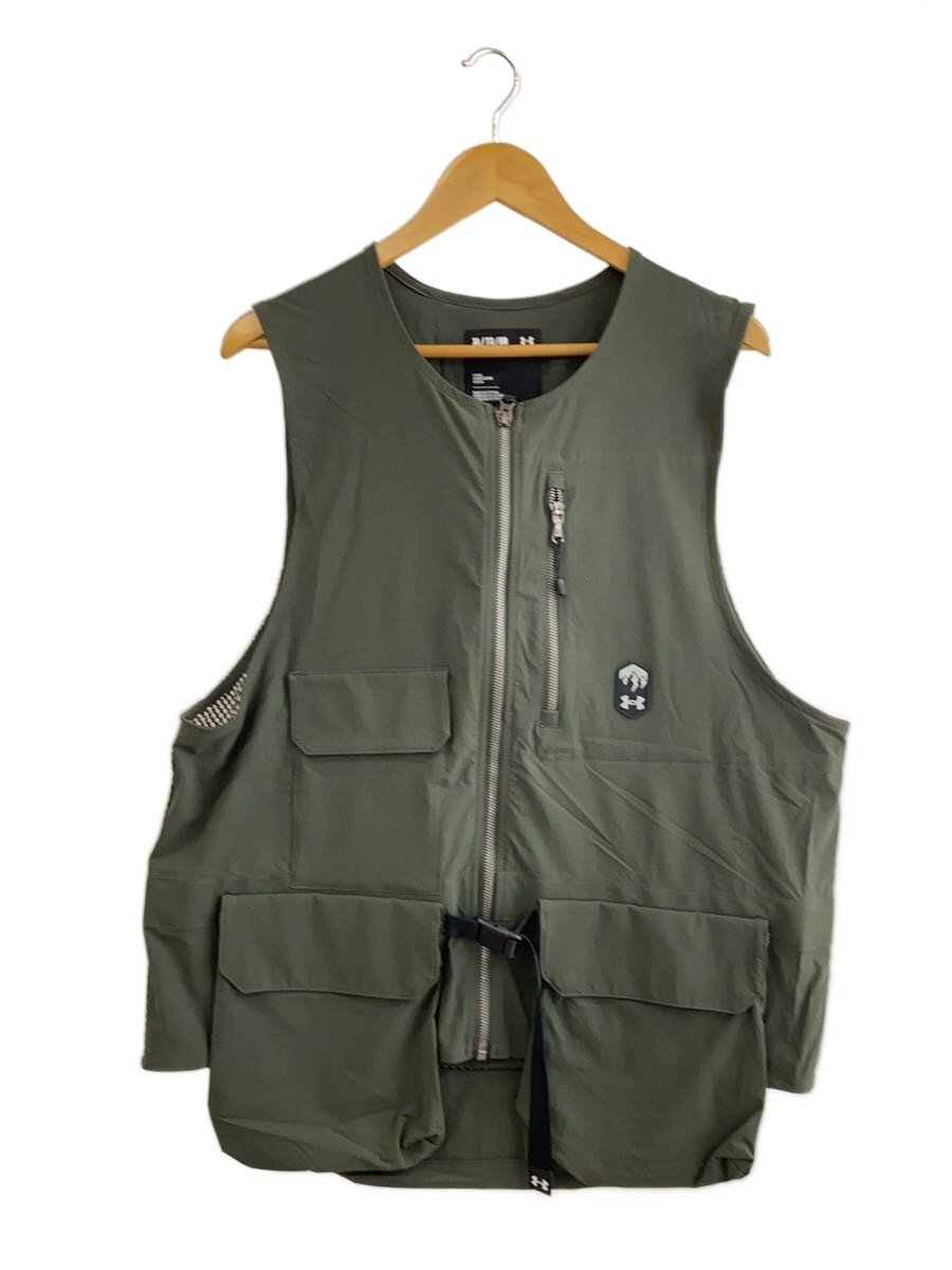 【中古】UNDER ARMOUR◆より良い/XL/ナイロン/KHK/1387983//【メンズウェア】