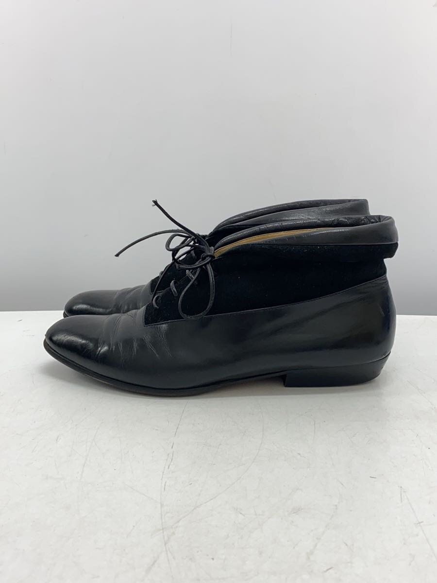 【中古】Salvatore Ferragamo◆遊撃手ブーツ/UK6.5/BLK/なめし革/BU13602【シューズ】
