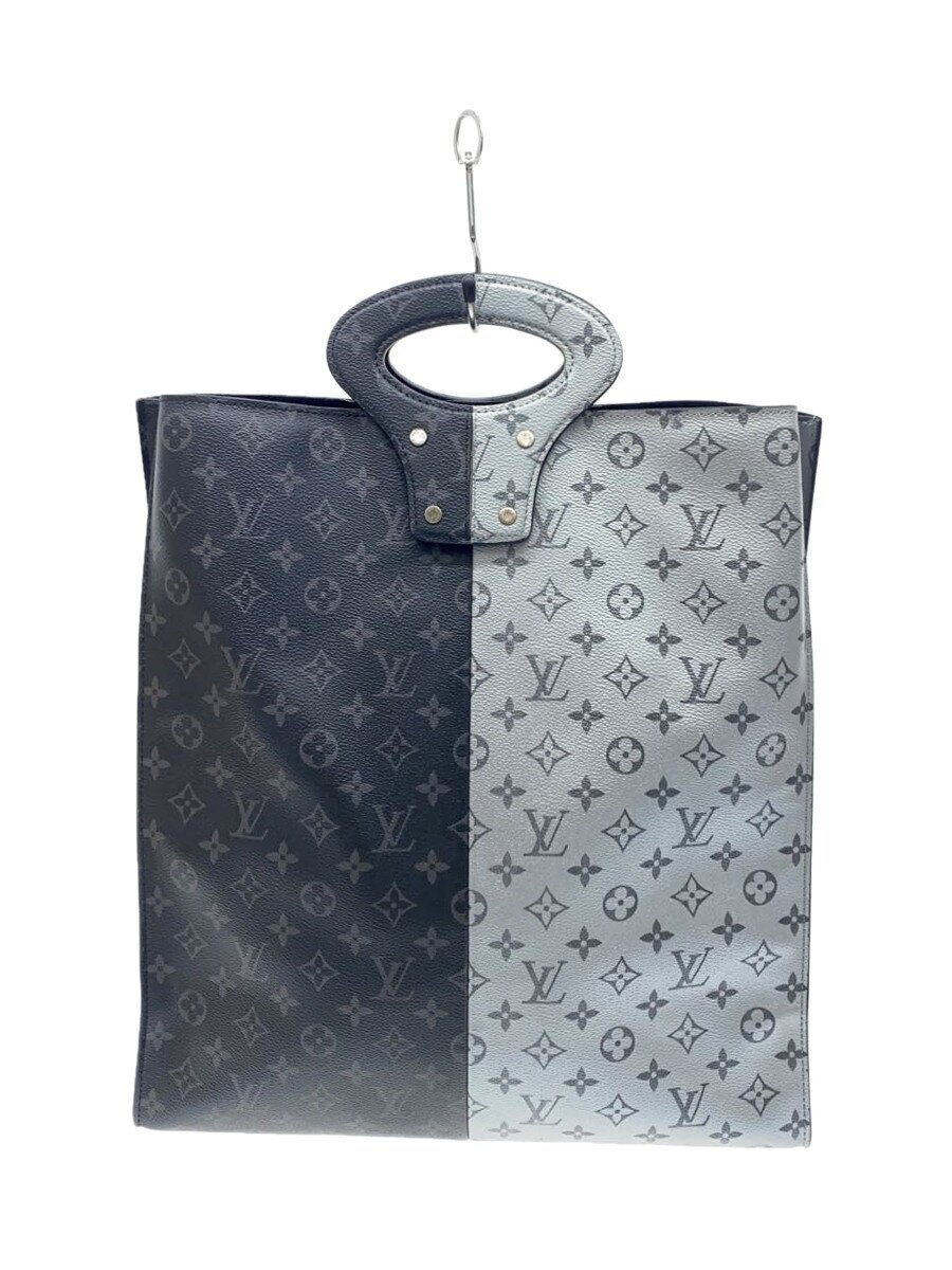【中古】LOUIS VUITTON◆トート_モノグラム・エクリプス_BLK/PVC/BLK/総柄//【御徒面子】
