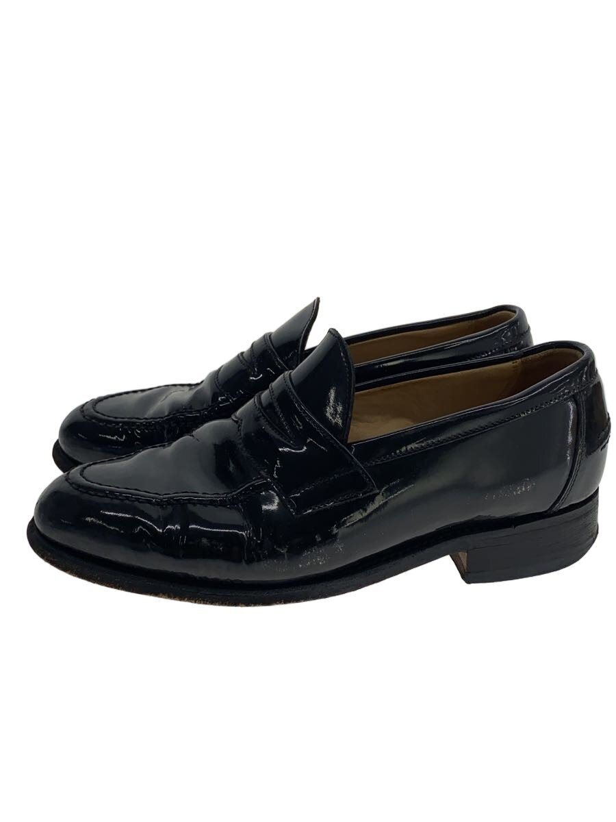 【中古】SANDERS◆コインローファー/UK7.5/BLK/エナメル/8309BWL【シューズ】｜2ｎｄ STREET 店