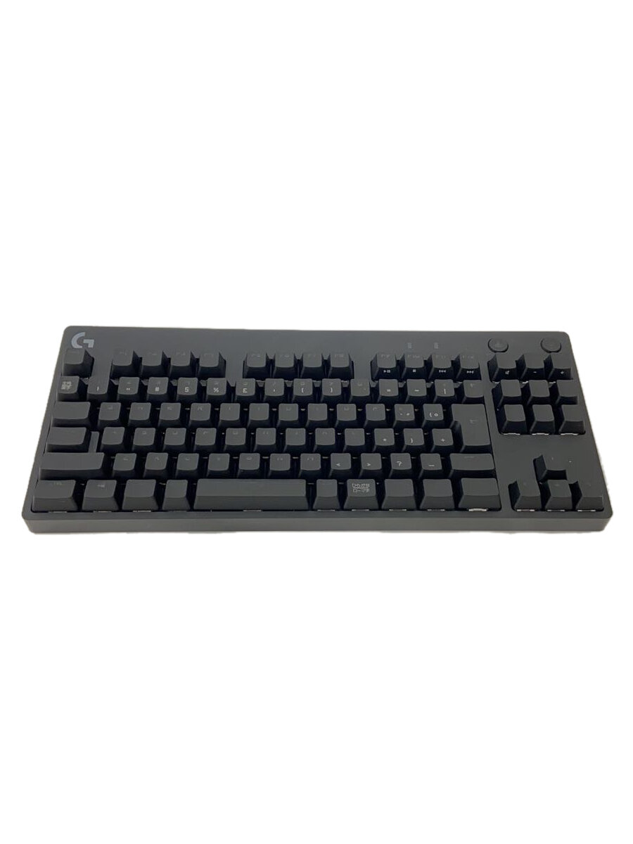 【中古】Logicool◆ゲーミングキーボード PRO X Gaming Keyboard G-PKB-002 青軸 [黒いこと]【マイコン】