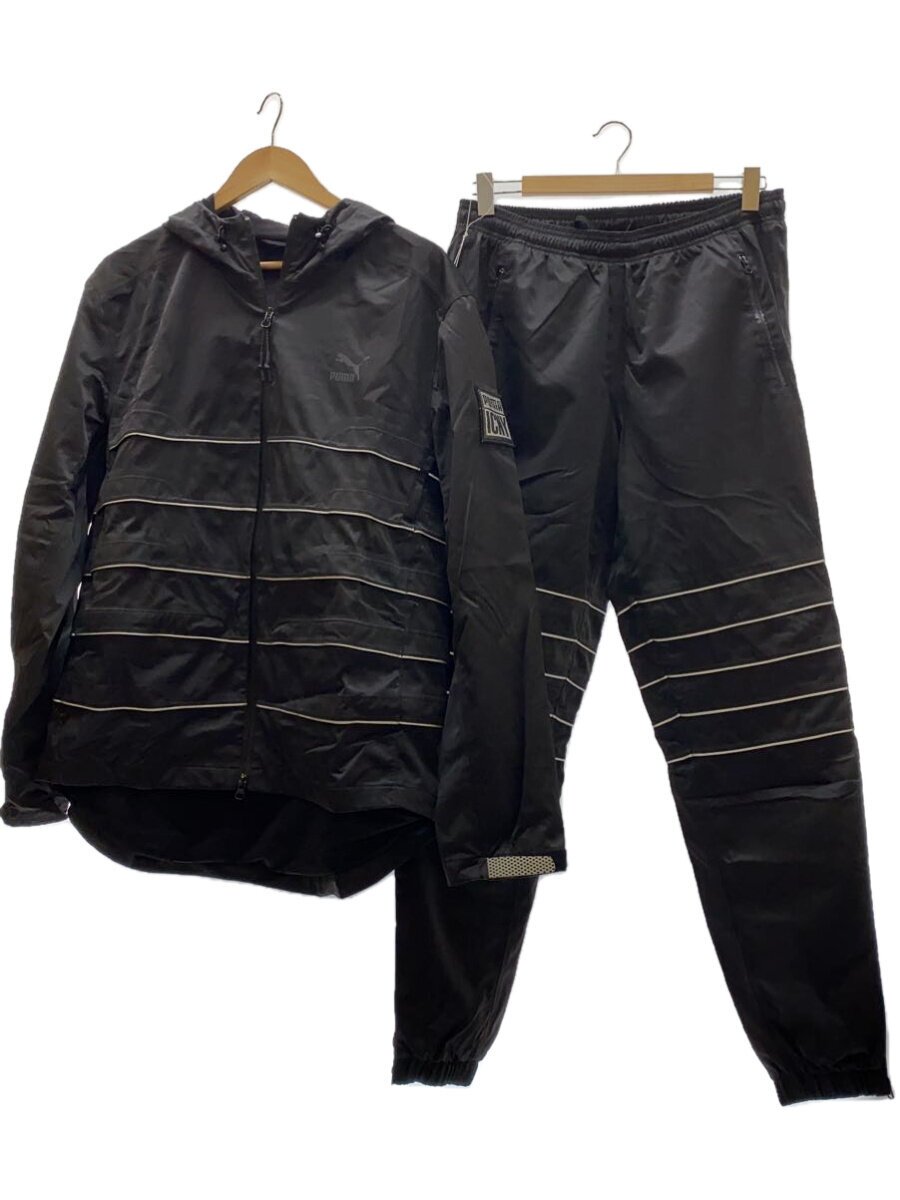 【中古】PUMA◆セットアップ/L/ポリエステル/BLK/568914【メンズウェア】