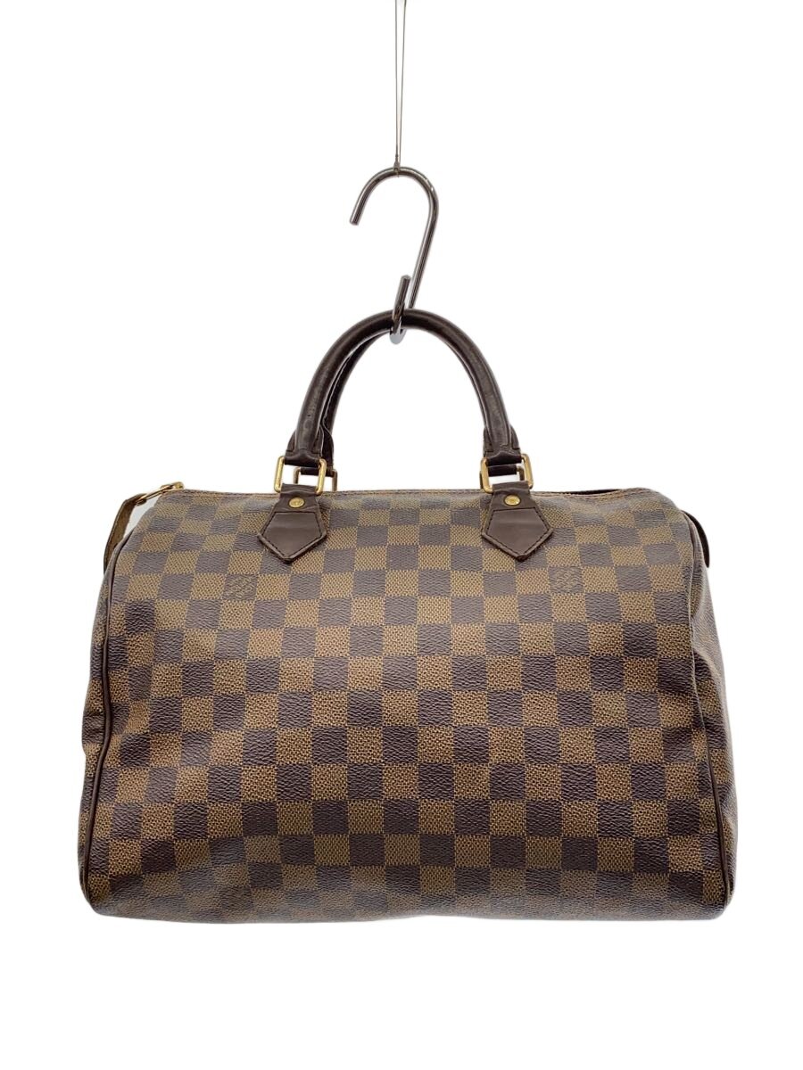 【中古】LOUIS VUITTON◆1)スピーディ30_ダミエ・エベヌ/PVC/BRW【御徒面子】