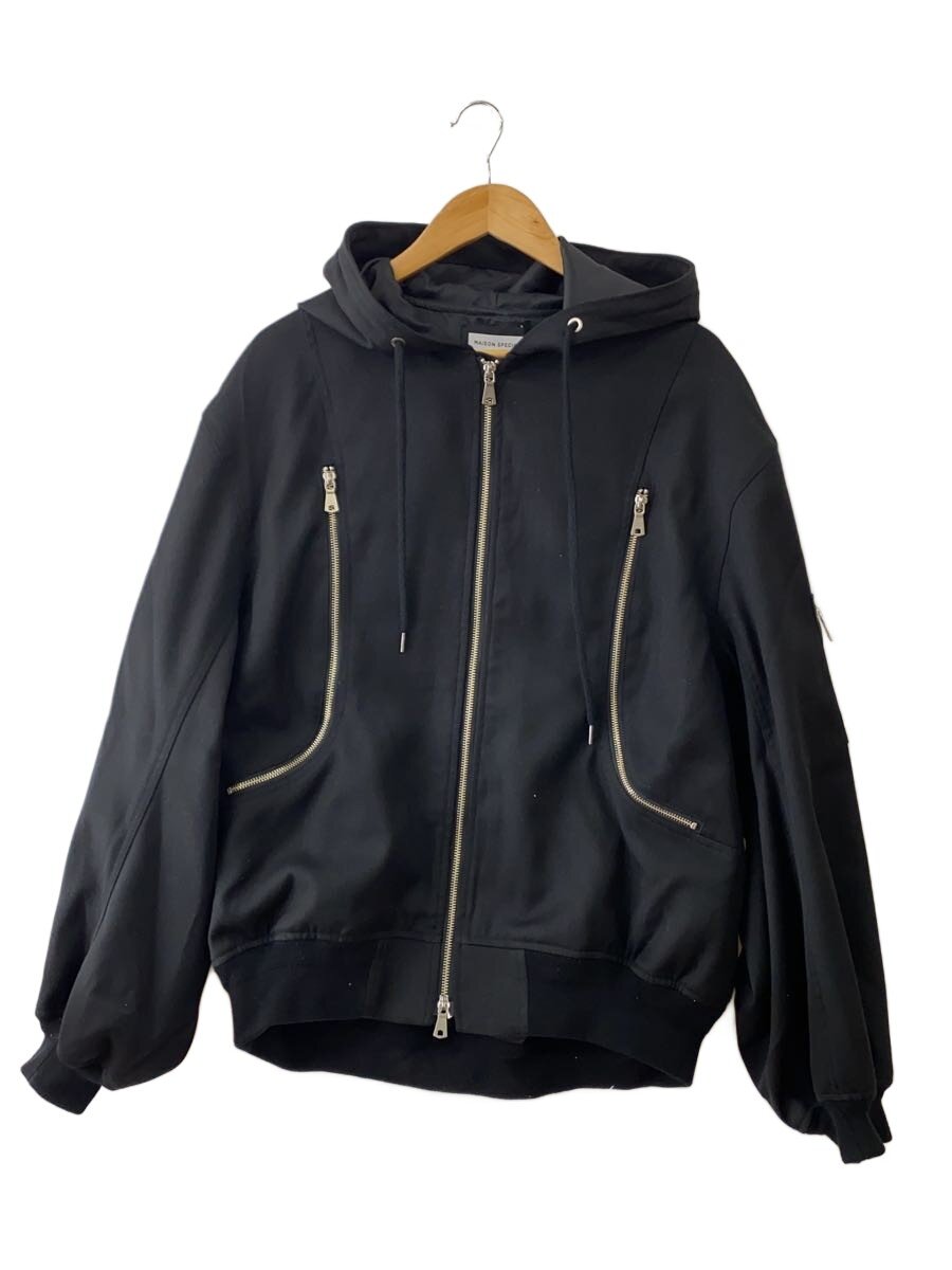 【中古】MAISON SPECIAL◆上衣/1/ポリエステル/BLK/無地/11251211202【メンズウェア】