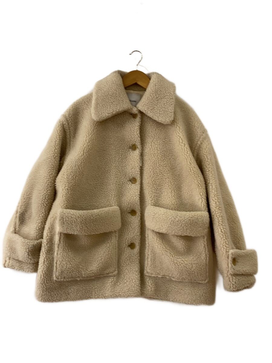 【中古】CLANE◆RIDGE POCKET BOA COAT/ホツレ有/コート/1/ポリエステル/BEG/17104-0552//【レディースウェア】｜2ｎｄ STREET 店