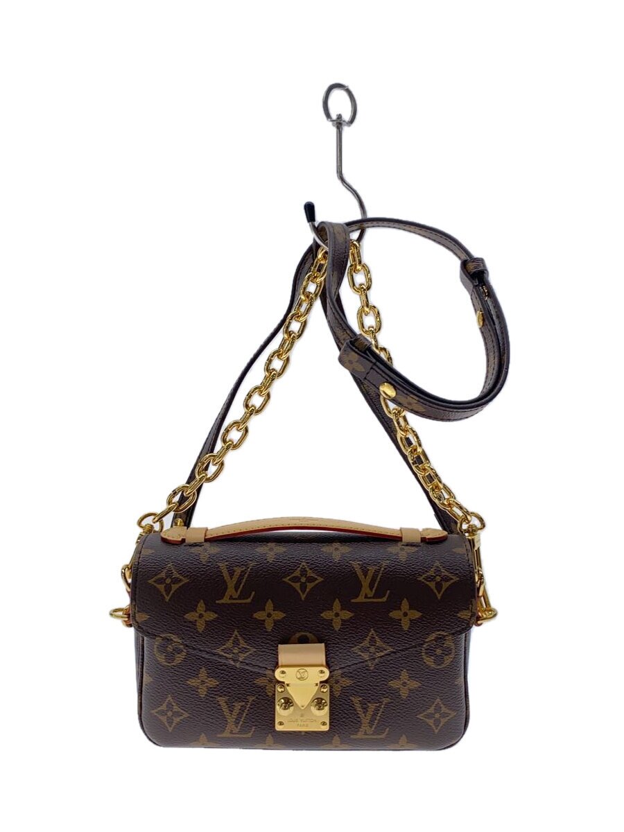 【中古】LOUIS VUITTON◆ポシェット・メティス EW モノグラム/ショルダーバッグ/PVC/BRW/総柄/M46279【御徒面子】