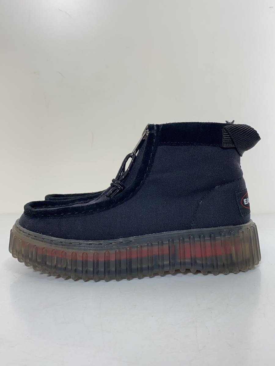 【中古】Clarks◆遊撃手ブーツ/22糎/BLK/綿織物/61651770【シューズ】