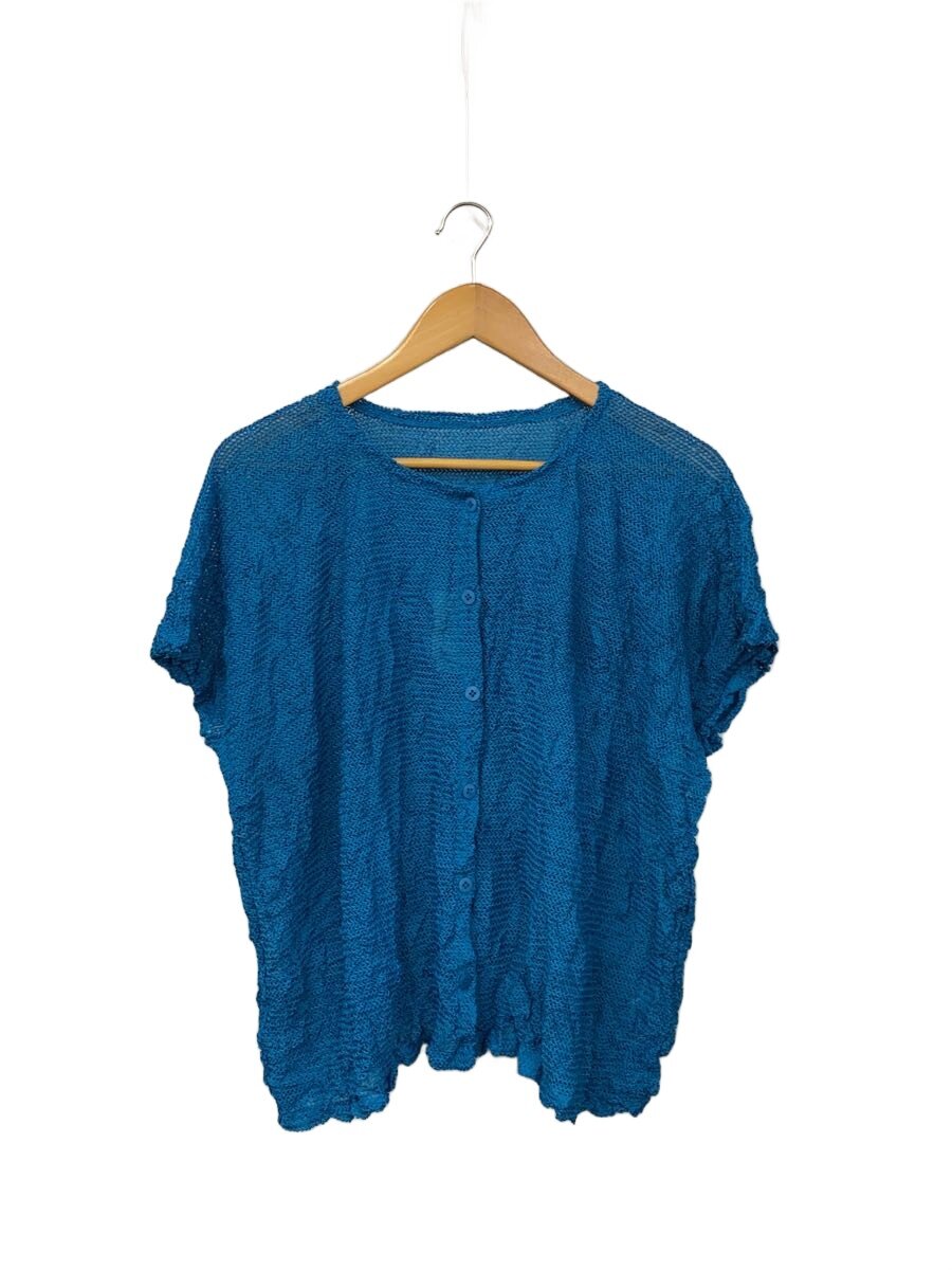 【中古】me ISSEY MIYAKE◆ネット半袖カーディガン(薄手)/--/ポリエステル/BLU/MI42JO611/? NULL ?【レディースウェア】｜2ｎｄ STREET 店 14,936円