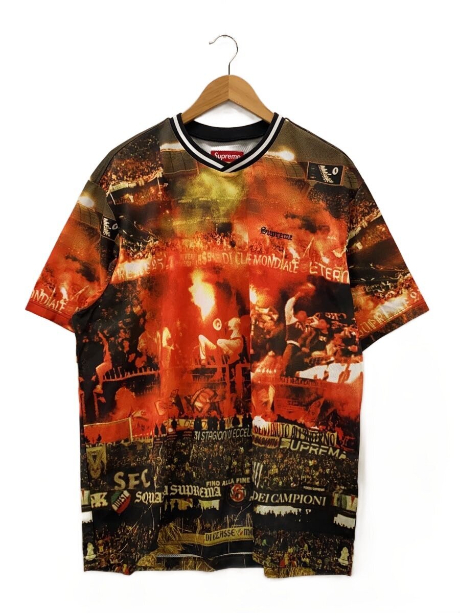 【中古】Supreme◆Vinci Per Noi Soccer Jersey/ティーシャツ/XL/ポリエステル/オレンジ色【メンズウェア】