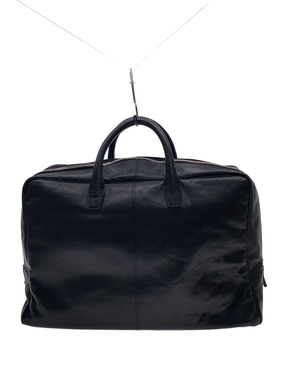 【中古】PORTER◆ボストンバッグ/商行為御徒面子/本革/なめし革/黒いこと/無地【御徒面子】