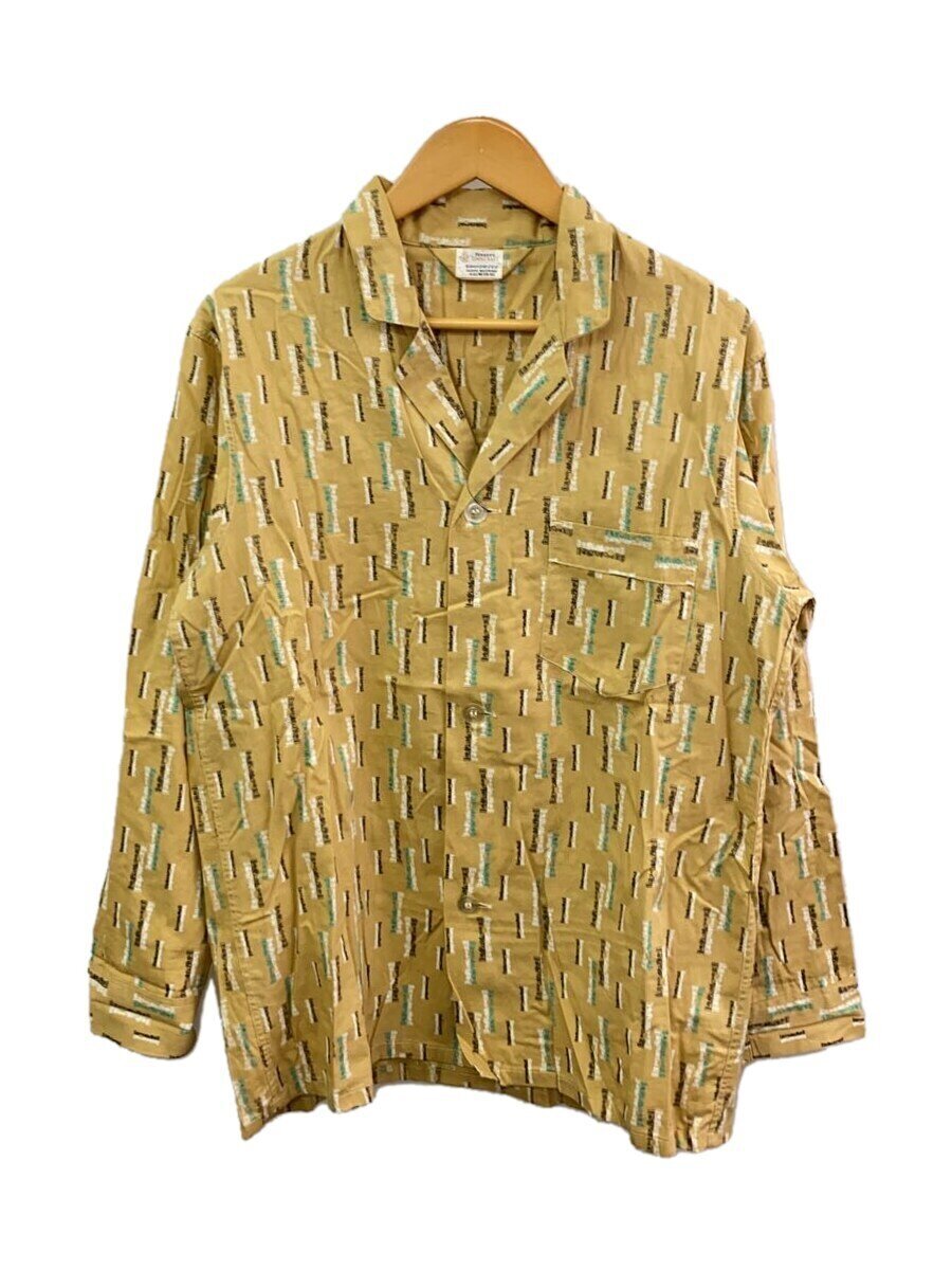 【中古】TOWN CRAFT◆60s/パジャマプルオーバー/M/綿織物/ベージュ/総柄【メンズウェア】