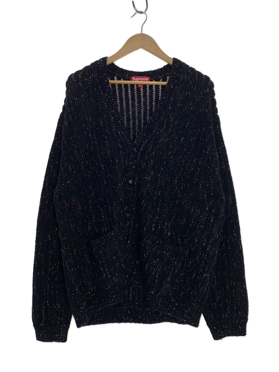 【中古】Supreme◆24SS/confetti cardigan/XL/アクリル樹脂/BLK//【メンズウェア】