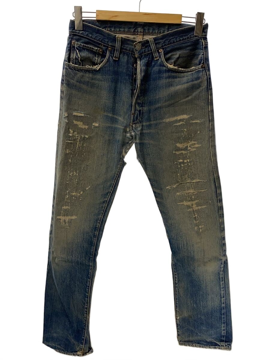 【中古】Levi’s◆下つ方/--/ジーンズ/IDG/66bigE/うつり変わり期/目じるし6/カンヌキ【メンズウェア】