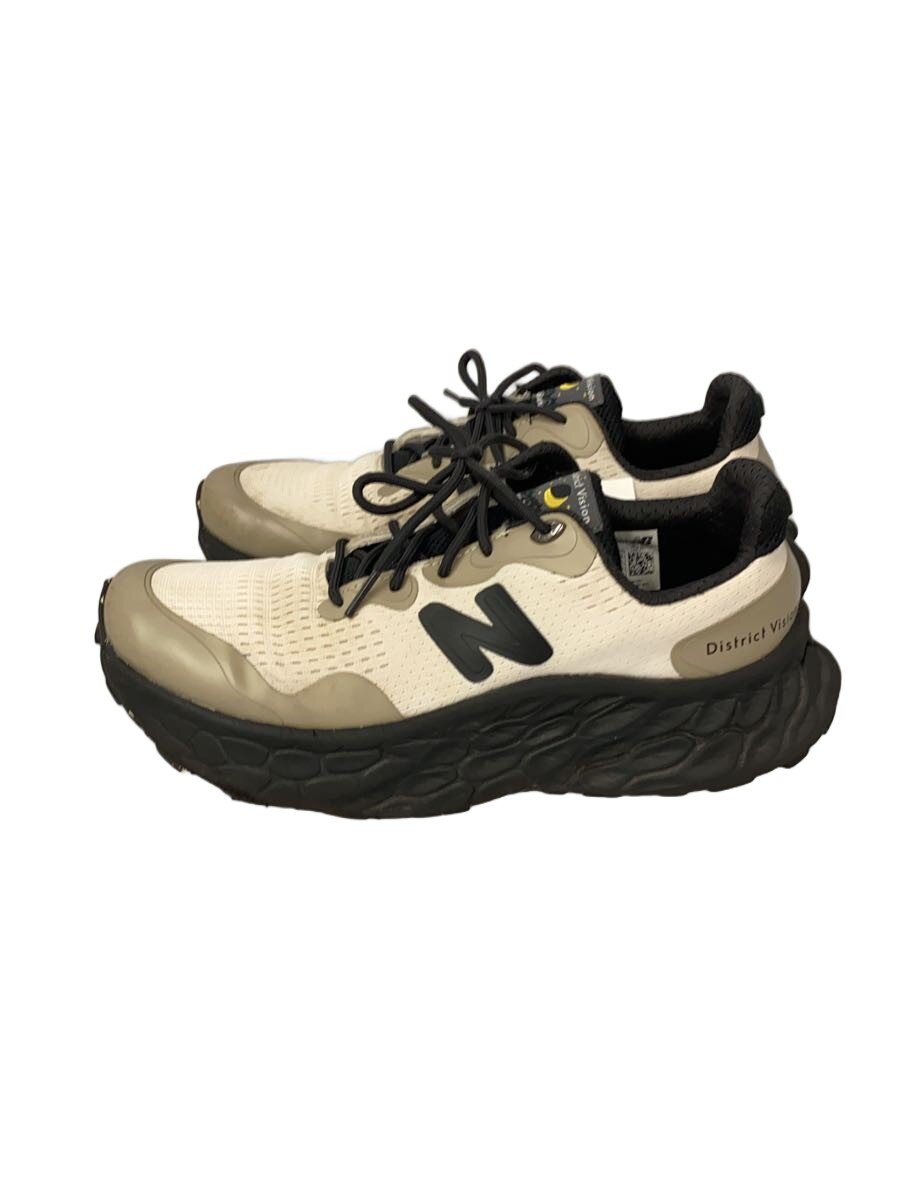 【中古】NEW BALANCE◆×District/Vision Fresh Foam More Trail/27珊/BEG/MTMORNDT【シューズ】