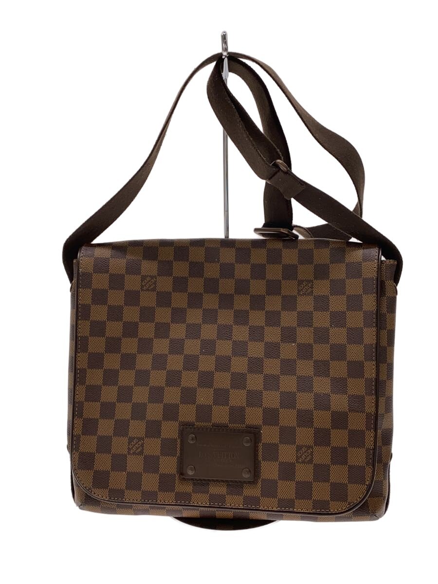 【中古】LOUIS VUITTON◆ブルックリンMM_ダミエ・エベヌ/PVC/BRW【バッグ】｜2ｎｄ STREET 店