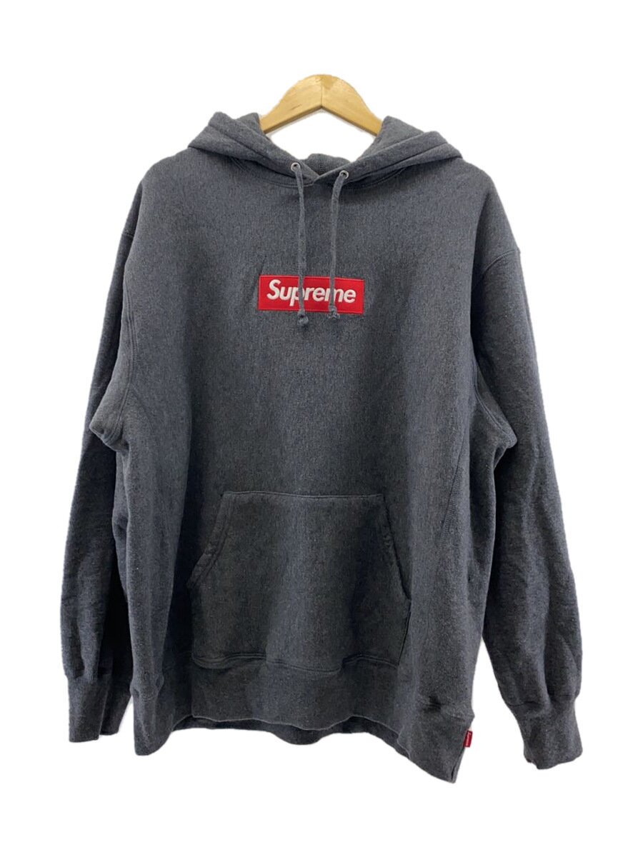 【中古】Supreme◆パーカー/L/綿織物/GRY/無地【メンズウェア】