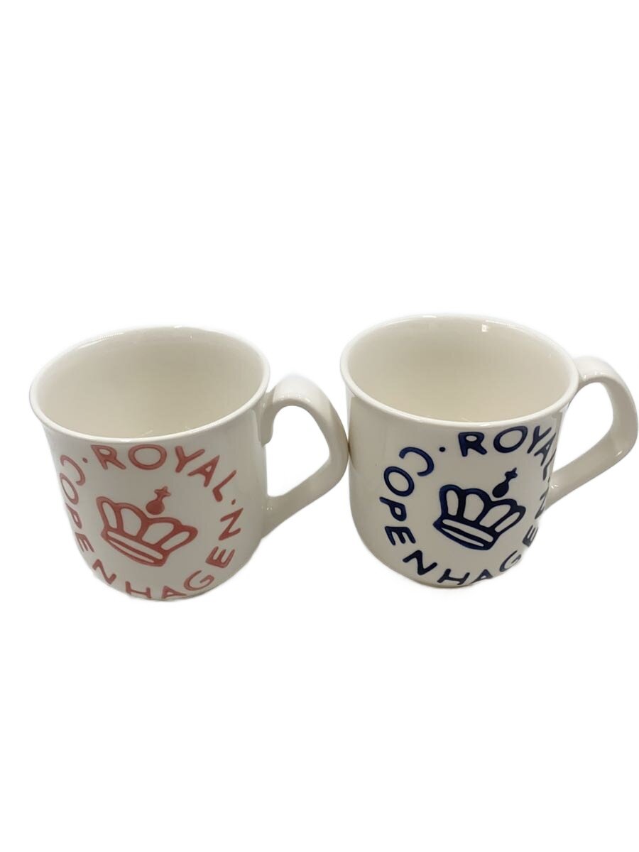 【中古】ROYAL COPENHAGEN◆カップ/2点仕掛ける/WHT/帯状髪飾り//【勝手もと属具】 食器・カトラリー・グラス-その他