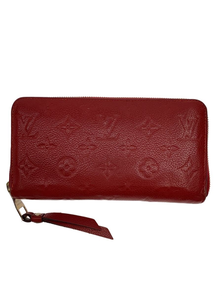 【中古】LOUIS VUITTON◆ジッピー・ウォレット_モノグラム・アン工業プラント/なめし革/RED/メンズ//【服飾雑貨他】