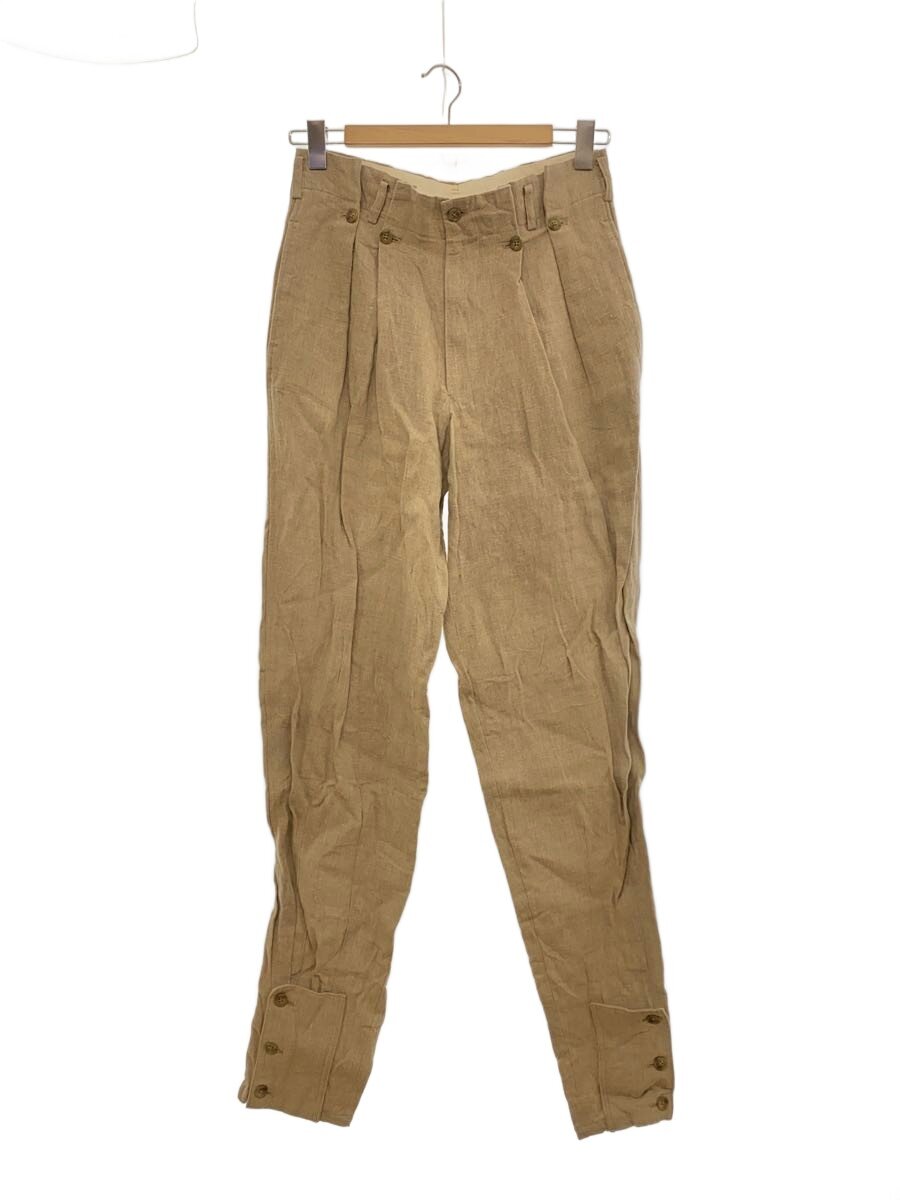 【中古】Y’s for men◆タック入/ジョッパーズパンツ/S/リネン/ベージュ【メンズウェア】