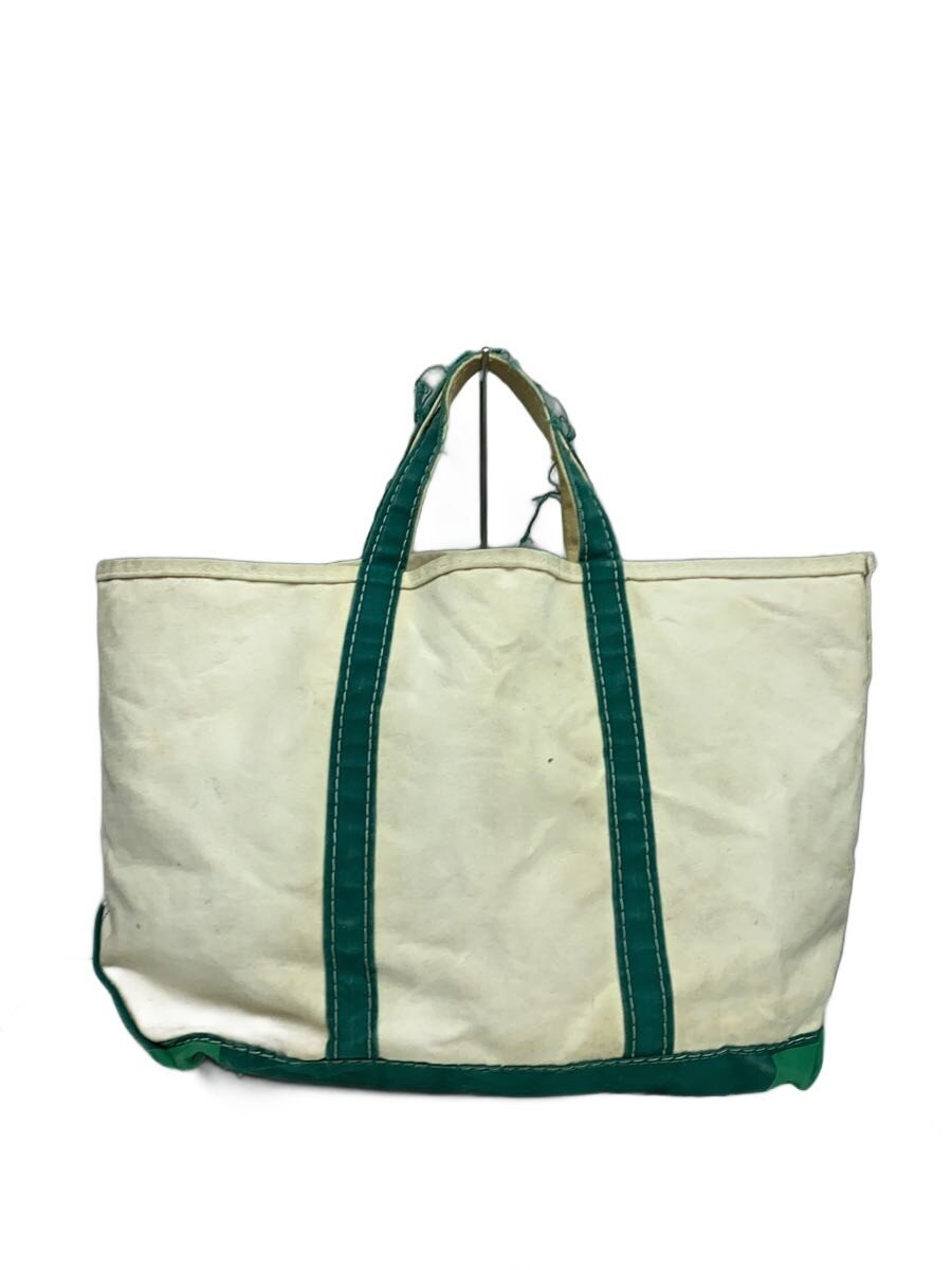 【中古】L.L.Bean◆80s/ギーザ引き船/Boat and Tote/トートバッグ/帆布/WHT【御徒面子】