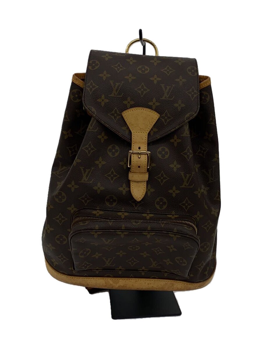 【中古】LOUIS VUITTON◆モン掏摸_モノグラム・帆布_BRW/PVC/BRW【御徒面子】