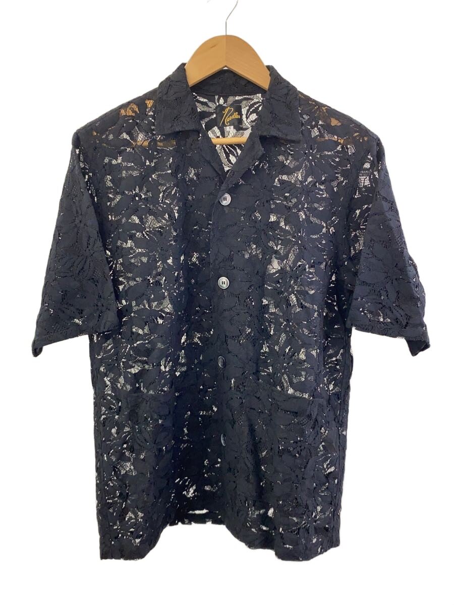 【中古】Needles◆半袖プルオーバー/S/綿織物/BLK/総柄/MR252//【メンズウェア】