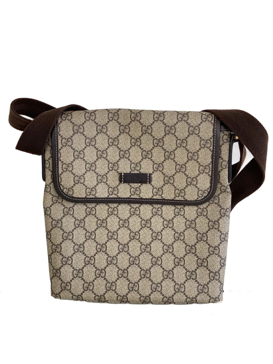 【中古】GUCCI◆ショルダーバッグ_グッチシマ/--/BEG【御徒面子】