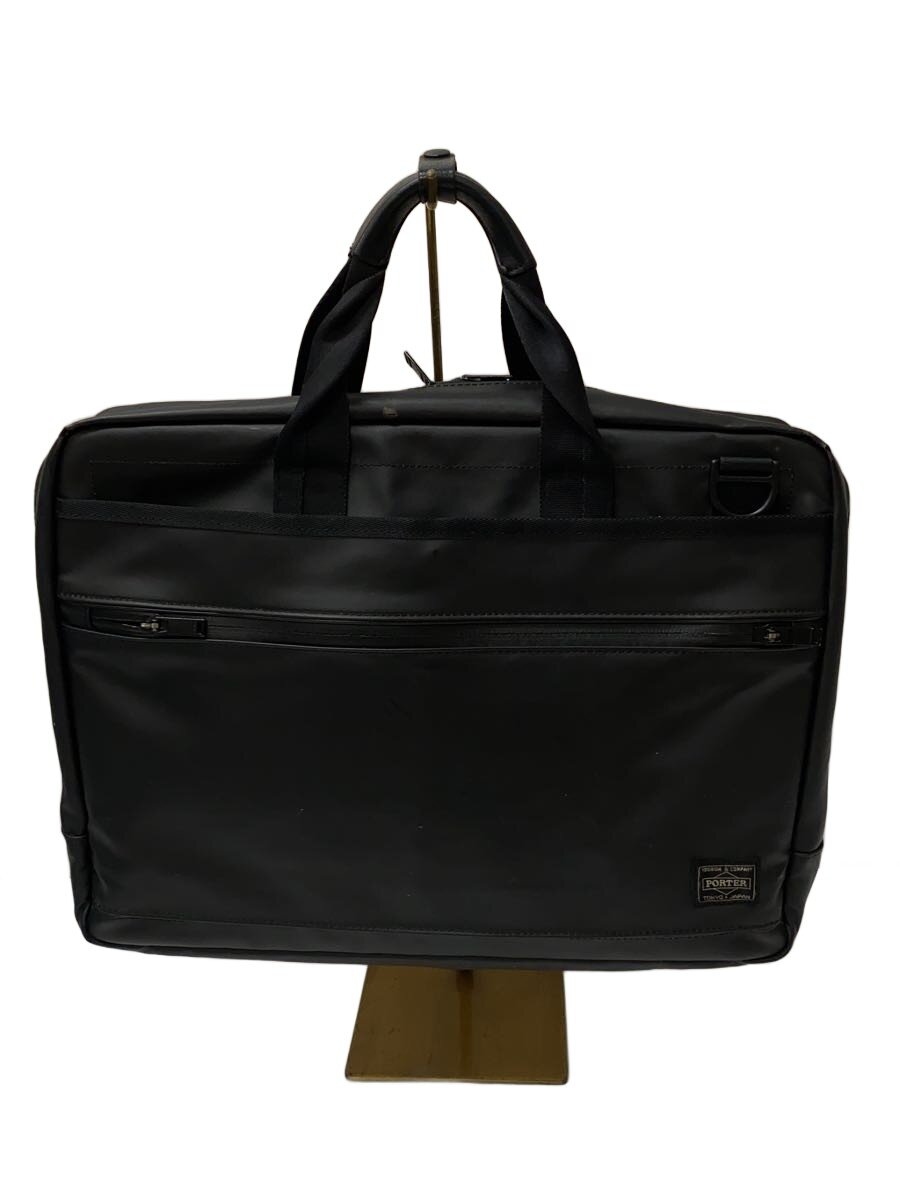 【中古】PORTER◆2AWYブリーフ入れもの/角ヤブレ/隙間取れ/内側ヨゴレ有//ナイロン/BLK【御徒面子】