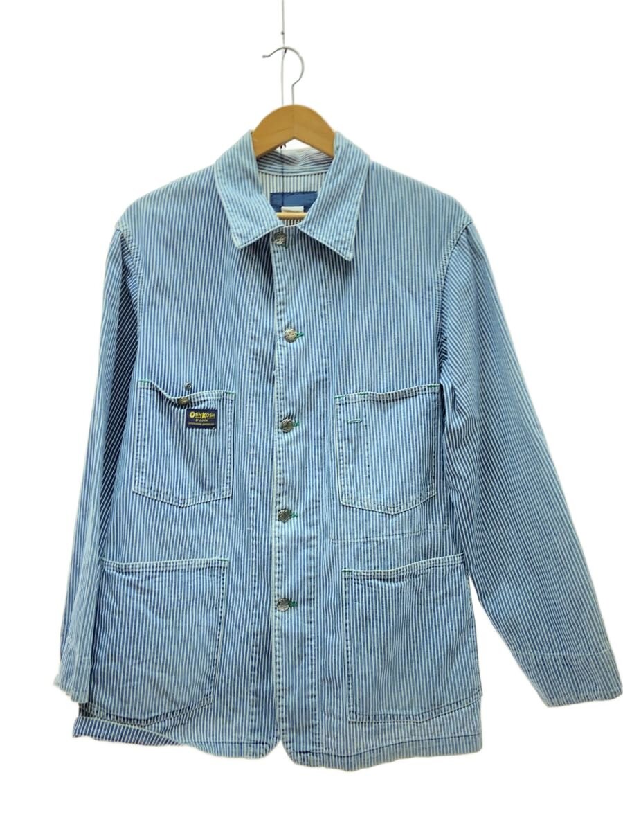 【中古】OshKosh◆70s/BGOSH/ヒッコリー/首振りボタン/カバーオール/40/コットン/WHT/ストライプ【メンズウェア】｜2ｎｄ STREET 店