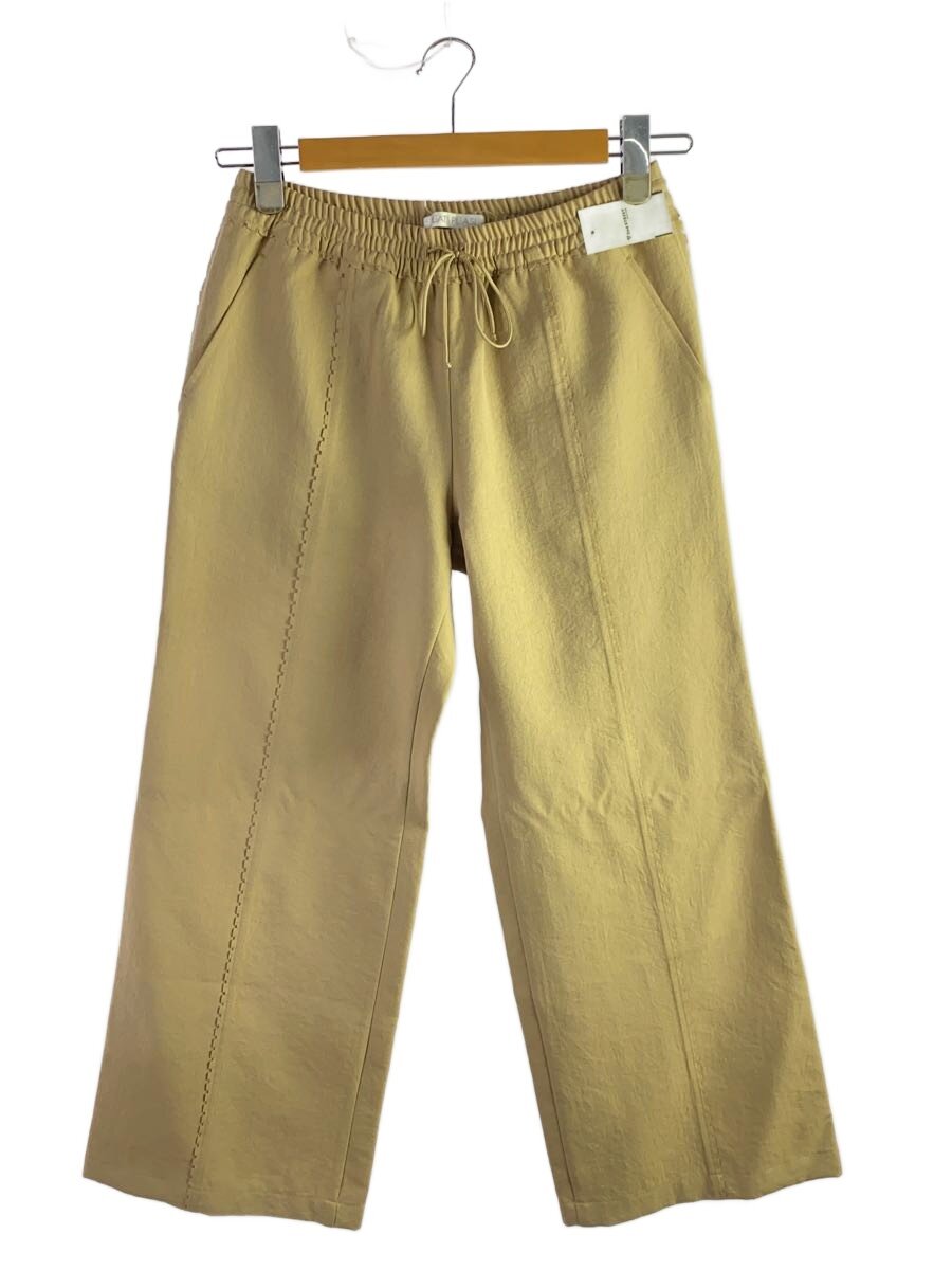 【中古】PLEATS PLEASE ISSEY MIYAKE◆広広としたズボン下/2/ポリエステル/CRM/無地/PP94-ZF863/引っ切り無いズボン下【レディースお召しもの】