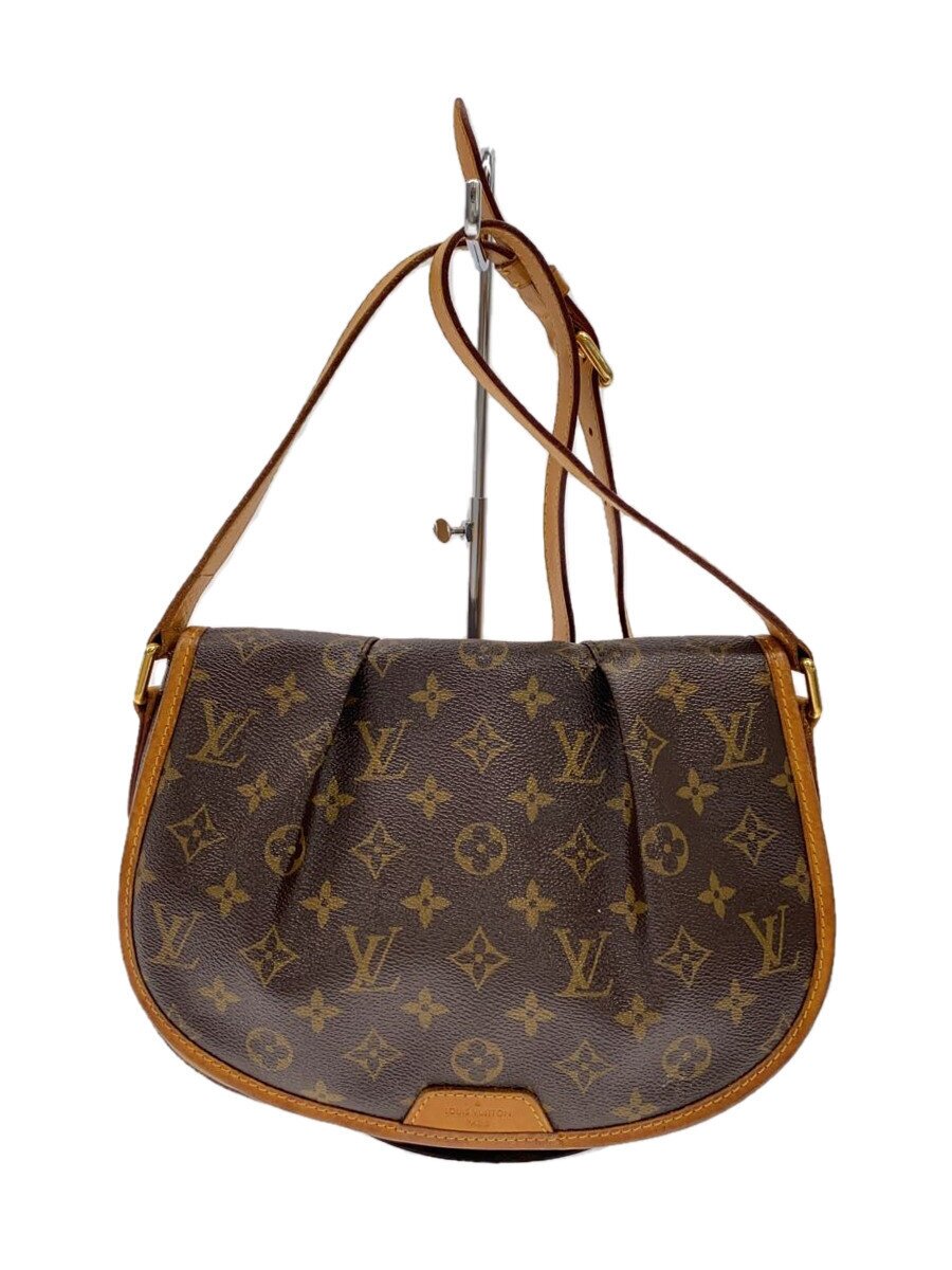 【中古】LOUIS VUITTON◆メニルモンタンPM_モノグラム・帆布/PVC/BRW【御徒面子】