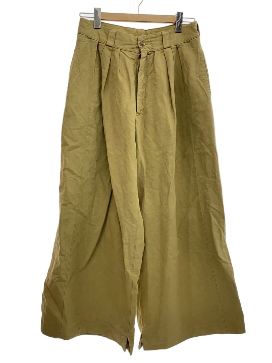 【中古】Maison Margiela◆1ラインワイドパンツ/38/綿織物/BEG/S51KA0559【レディース御召しもの】