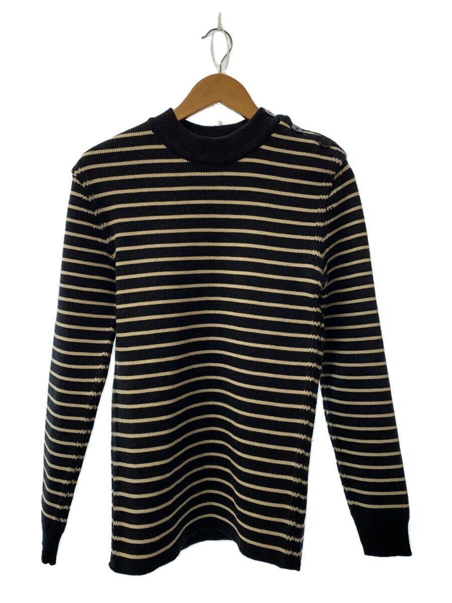 【中古】DRIES VAN NOTEN◆編み物・ティーシャツ(朦朦たる)/--/羊毛/BLK/間借り人/3951-6026【メンズウェア】