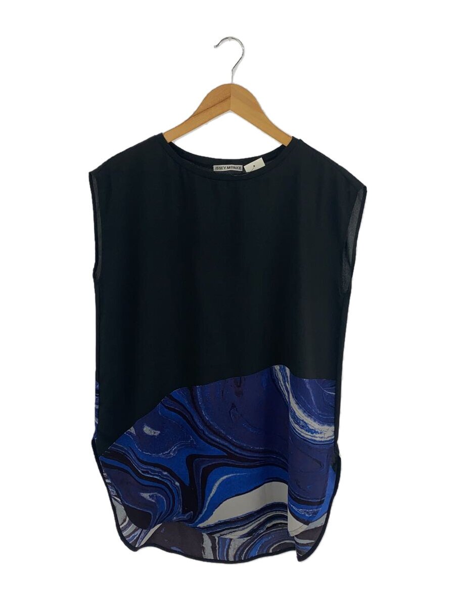 【中古】ISSEY MIYAKE◆ノースリーブカットソー/3/ポリエステル/BLK/IM63FT017【レディース御召しもの】