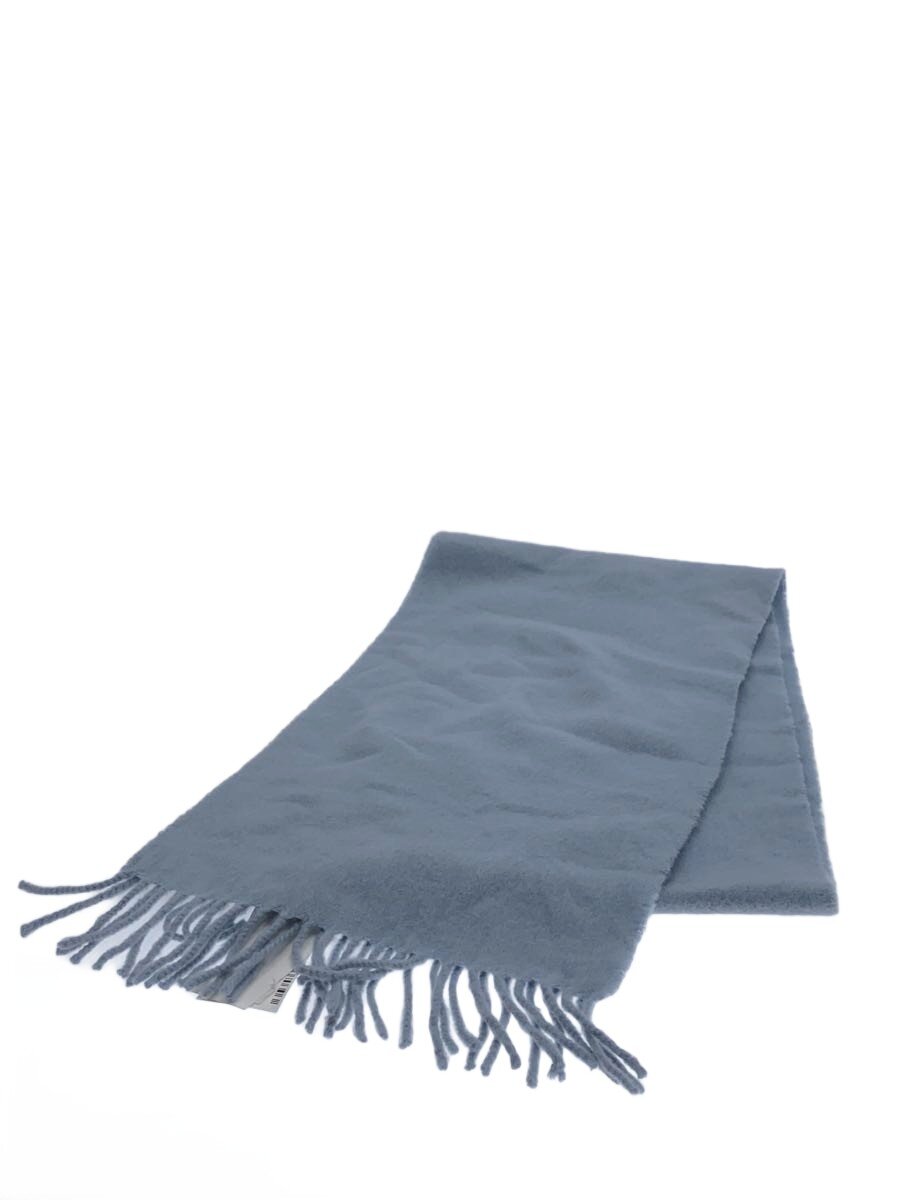 【中古】Johnston’s Of Elgin◆袈裟/カシミヤ/BLU/メンズ【服飾雑貨他】