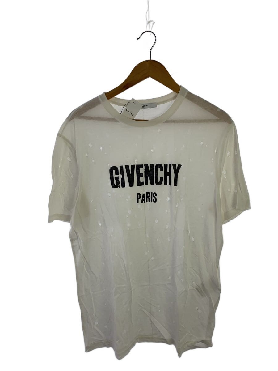 【中古】GIVENCHY◆デストロイ/Tシャツ/S/コットン/WHT/16P 7704 485//【メンズウェア】|2nd STREET 店