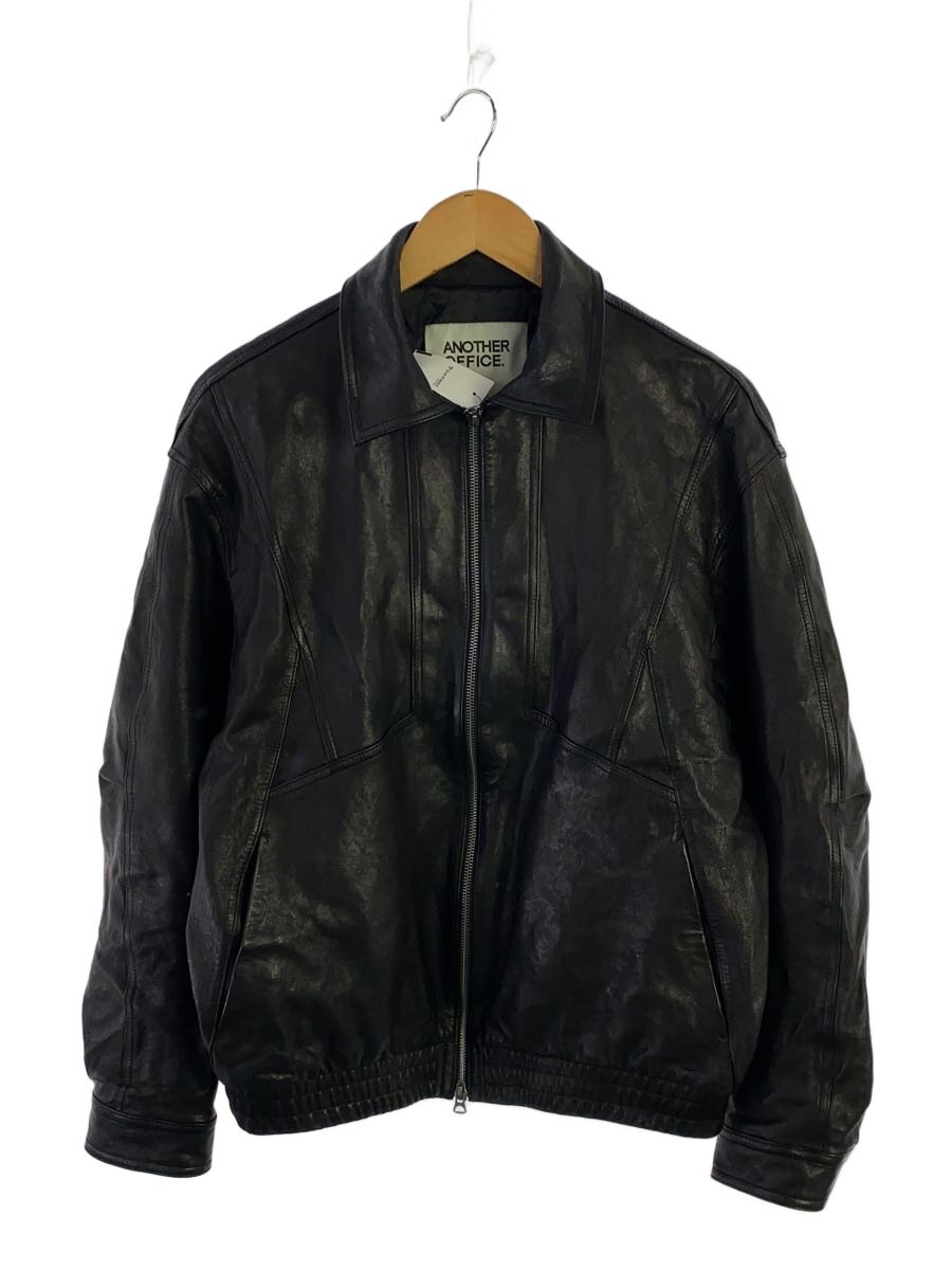 【中古】ANOTHER OFFICE◆なめし革上衣・上衣/2/なめし革/BLK/aoewlj001bk-01【メンズウェア】