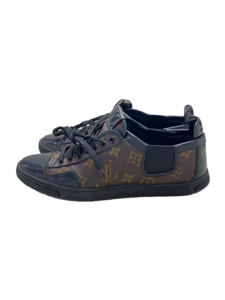 【中古】LOUIS VUITTON◆マカサー モノグラム サイドゴアスニーカー/ローカットスニーカー/US6.5/BRW/PVC//【シューズ】