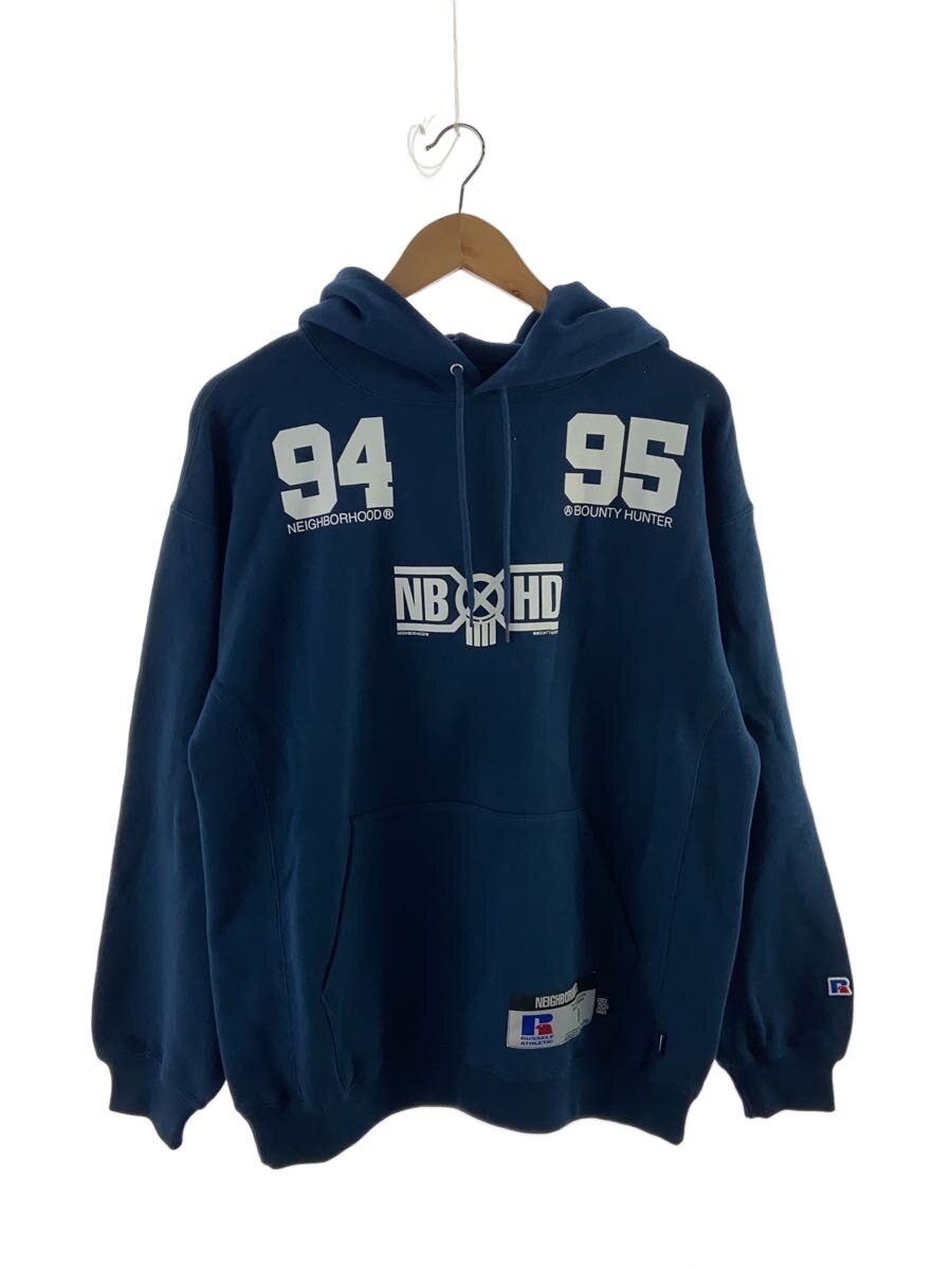 【中古】NEIGHBORHOOD◆RUSSELL ATHLETIC/BOUNTY HUNTER/パーカー/M/綿織物/BLU【メンズウェア】